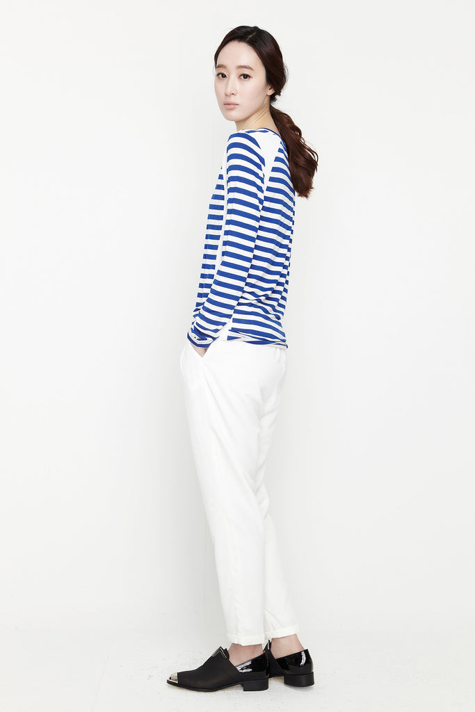 blue Stripe tee by Ryul + Wai