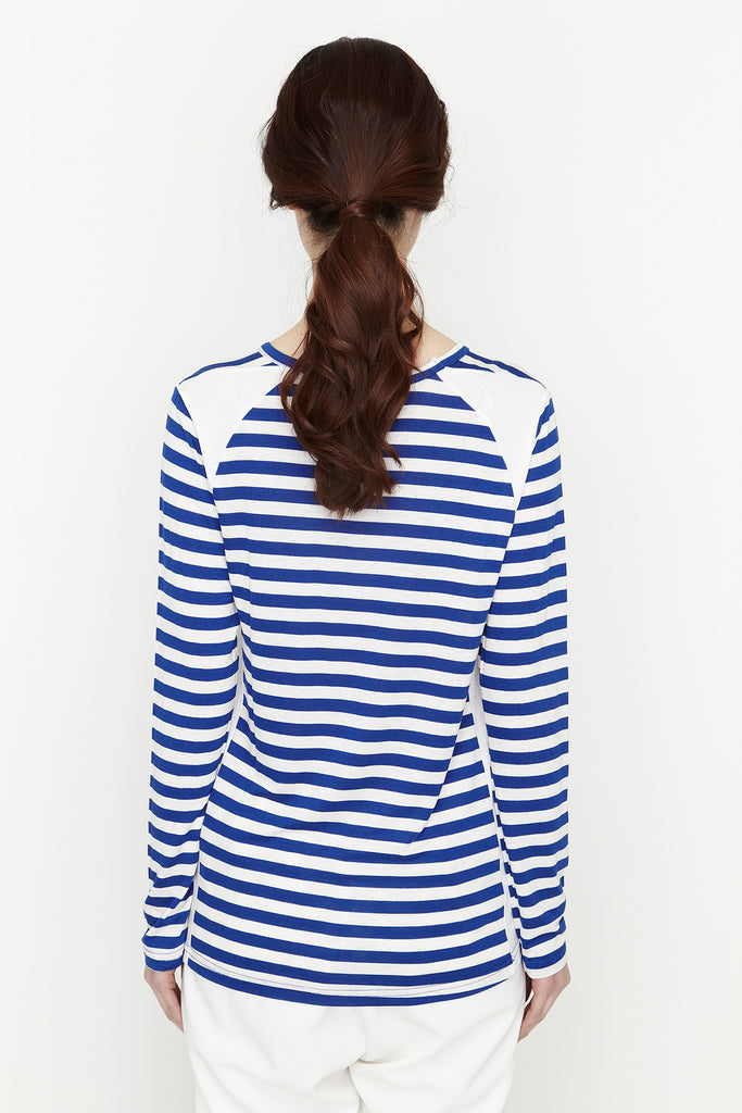 blue Stripe tee by Ryul + Wai