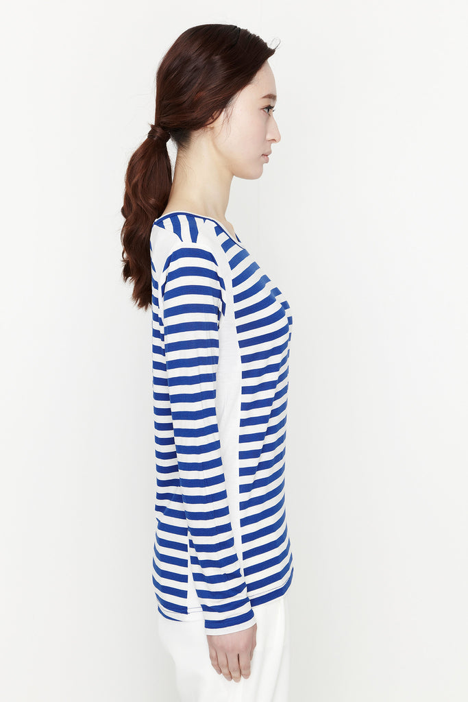 blue Stripe tee by Ryul + Wai