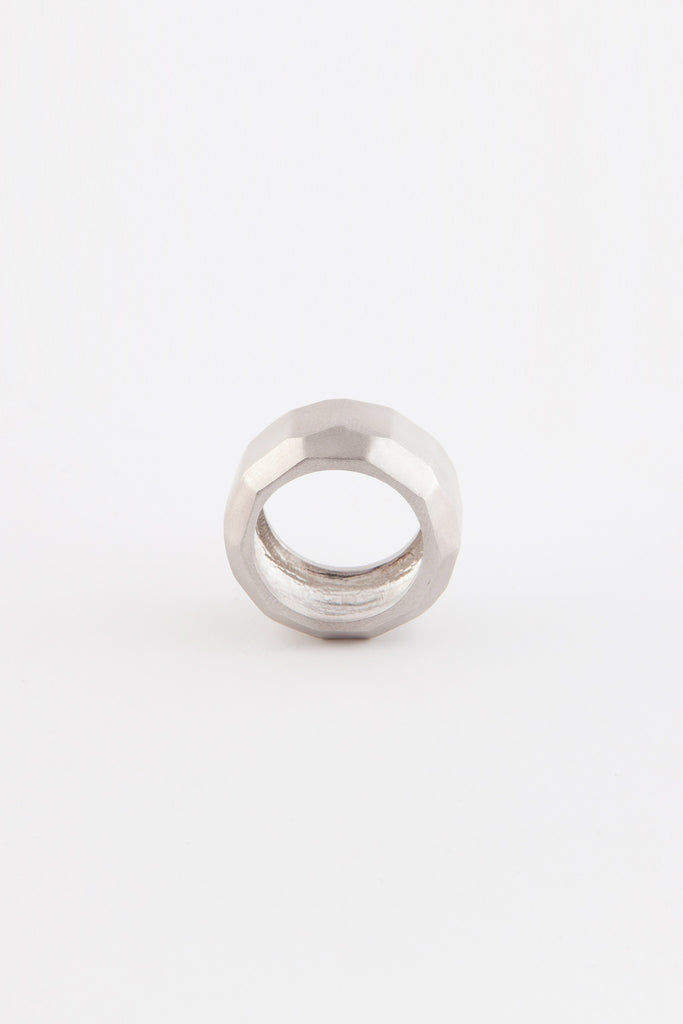 bold ring silver by Minuit Moins Sept