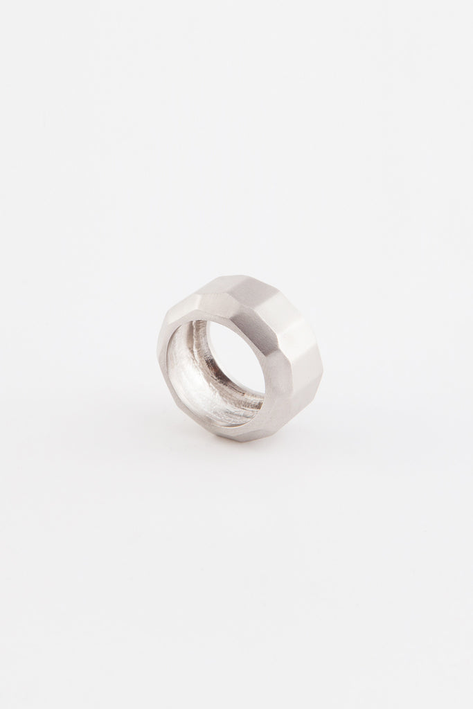 bold ring silver by Minuit Moins Sept