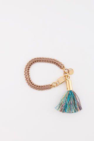 Blue Tassel Bracelet