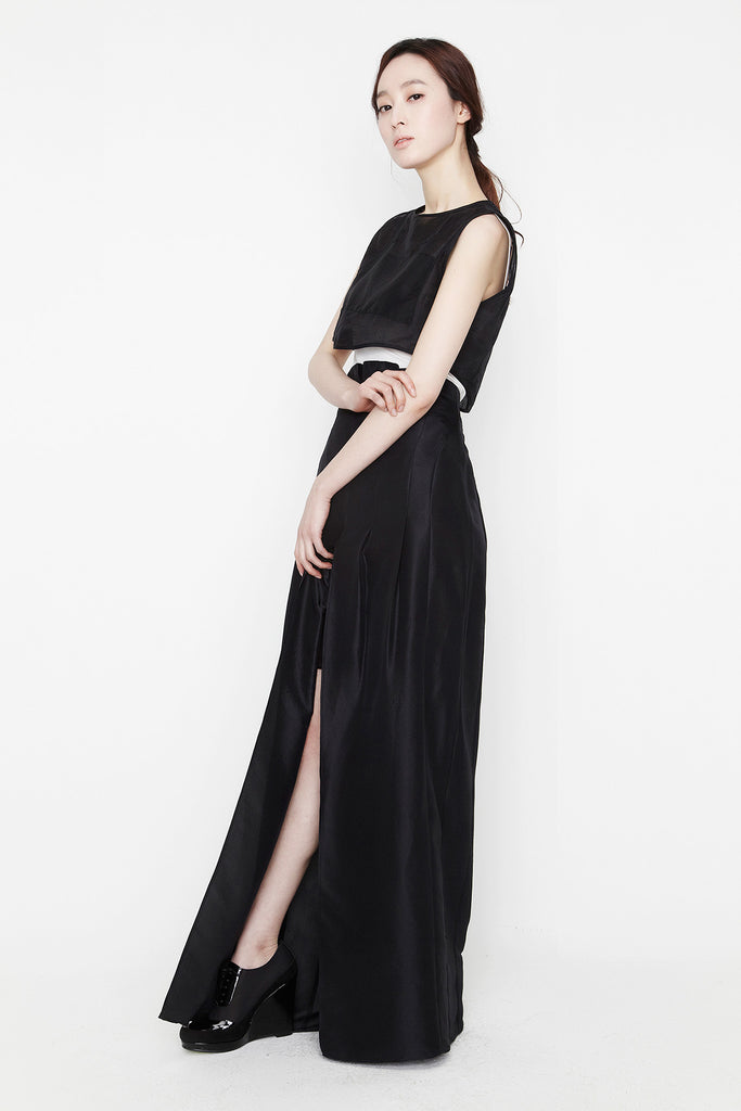 black maxi skirt by Soulpotstudio