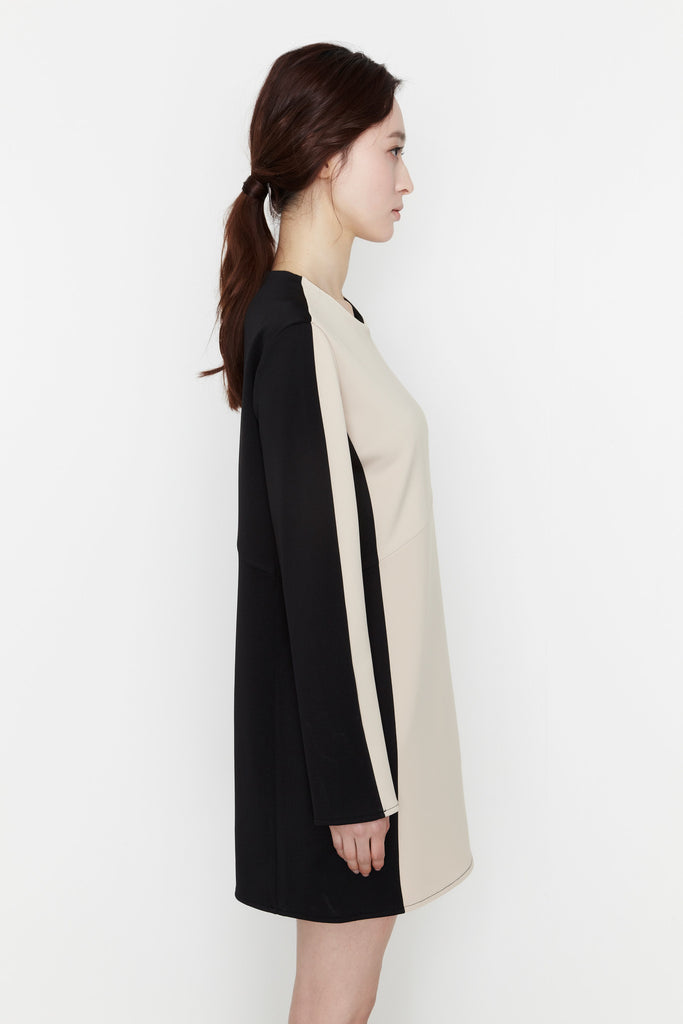 Beige Shadow Dress by bë