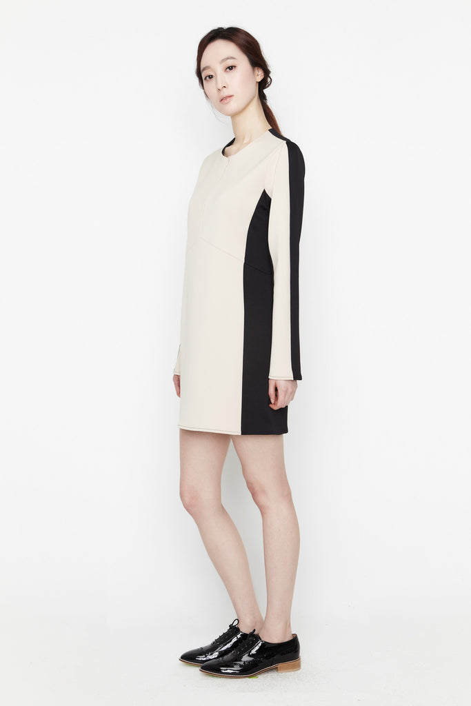 Beige Shadow Dress by bë
