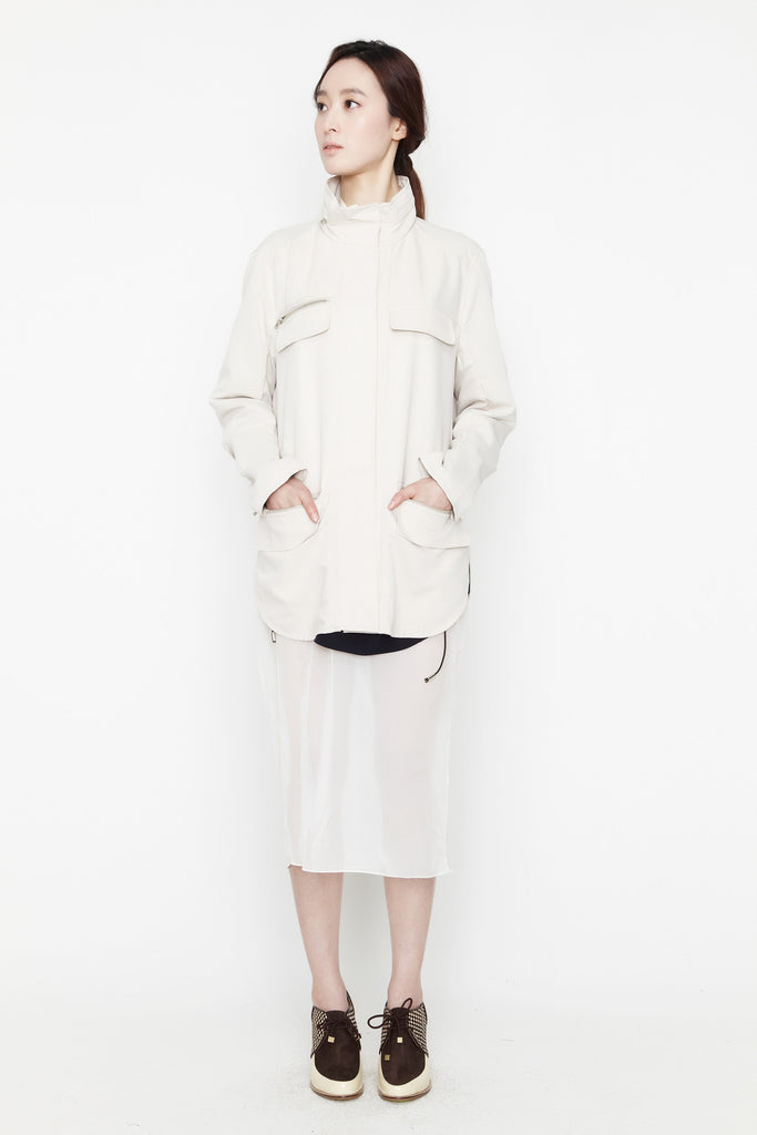Beige Spring Jacket by bë