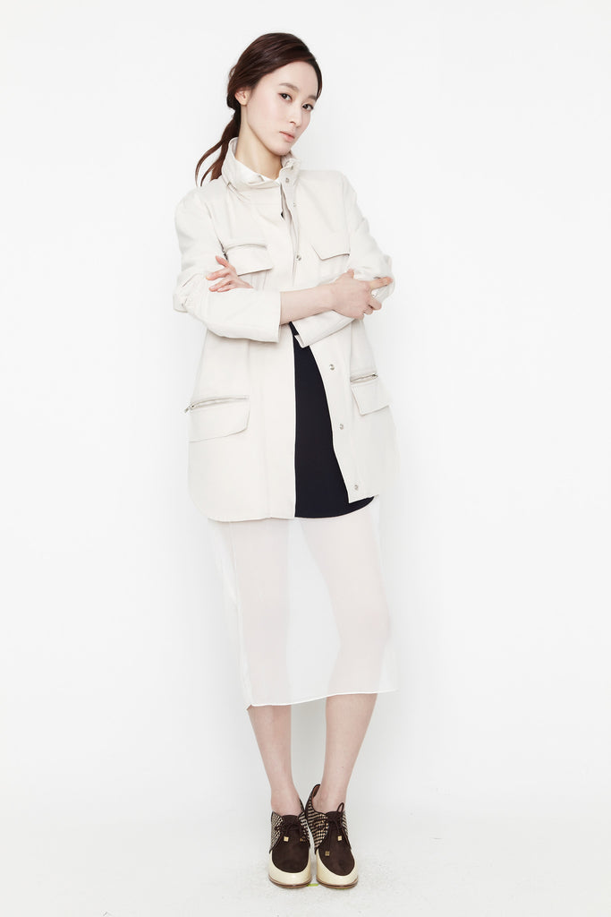 Beige Spring Jacket by bë